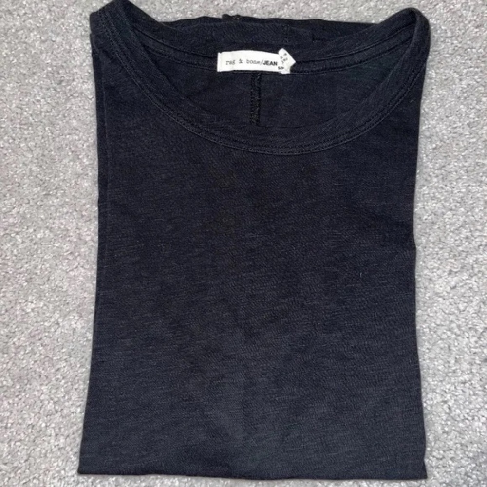 Rag & Bone The Slub Short Sleeve Tee SIZE SMALL, BLACK